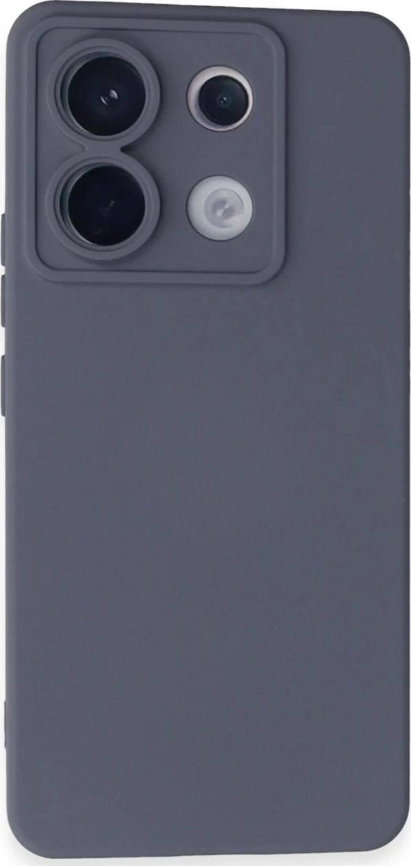 Xiaomi Redmi Note 13 Pro 5G Kılıf Nano içi Kadife Silikon - Gri - Image 1