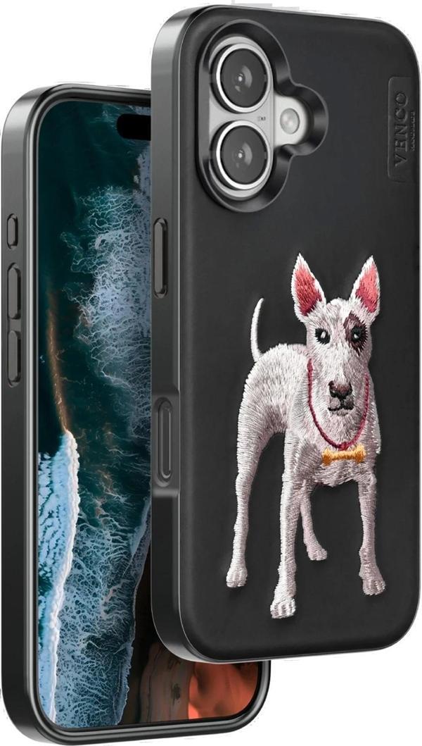 Venco iPhone 16 Perma Desenli Kapak - Siyah - Image 1
