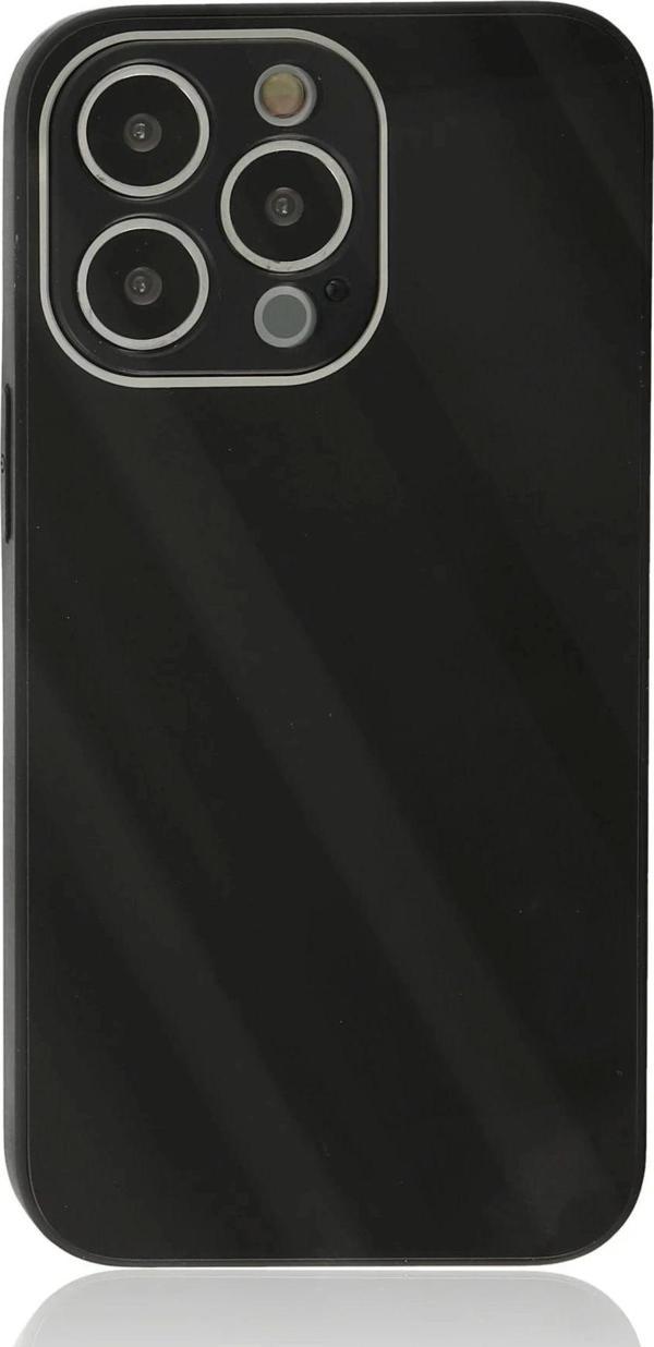 iPhone 13 Pro Kılıf Glass Kapak - Siyah - Image 1