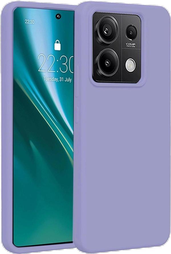 Xiaomi Redmi Note 13 Pro 4G Kılıf First Silikon - Lila - Image 1