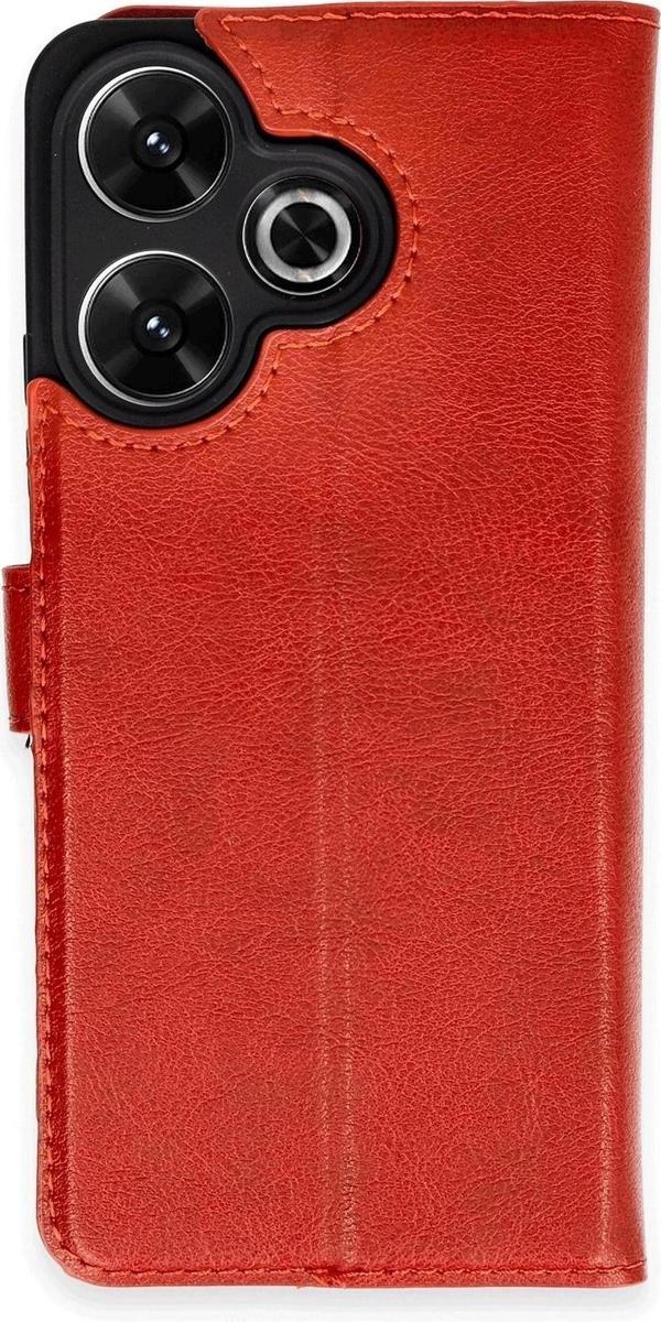Xiaomi Redmi 13 4G Kılıf Trend S Plus Kapaklı Kılıf - Kırmızı - Image 1