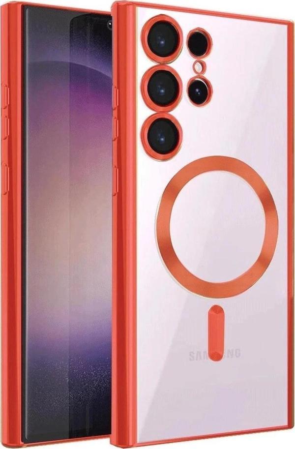 Samsung Galaxy S24 Ultra Kılıf Kross Magneticsafe Kapak - Kırmızı - Image 1