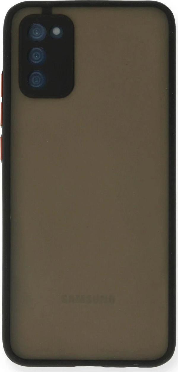 Samsung Galaxy A02S Kılıf Montreal Silikon Kapak - Siyah - Image 1
