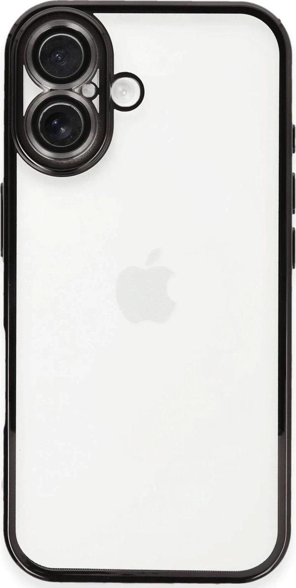 iPhone 16 Plus Kılıf Razer Lensli Silikon - Siyah - Image 1