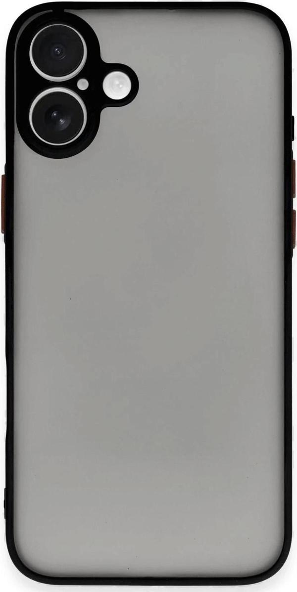 iPhone 16 Kılıf Montreal Silikon Kapak - Siyah - Image 1