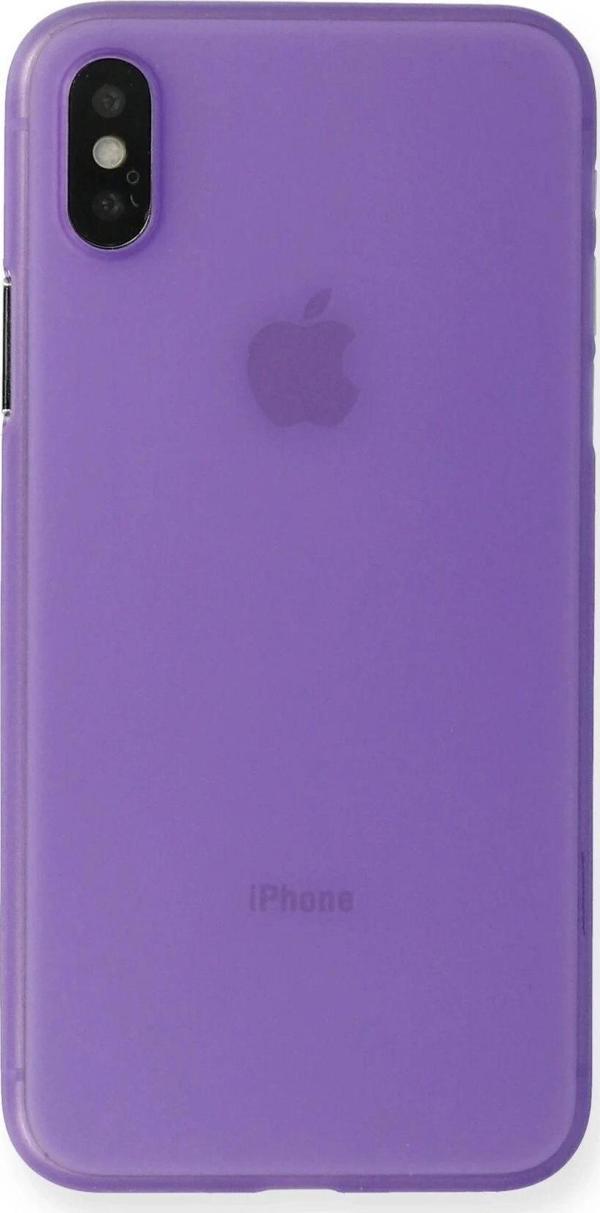 iPhone XS Max Kılıf PP Ultra İnce Kapak - Mor - Image 1