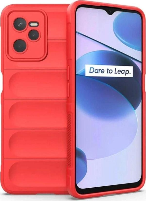 Realme C35 Kılıf Optimum Silikon - Kırmızı - Image 1