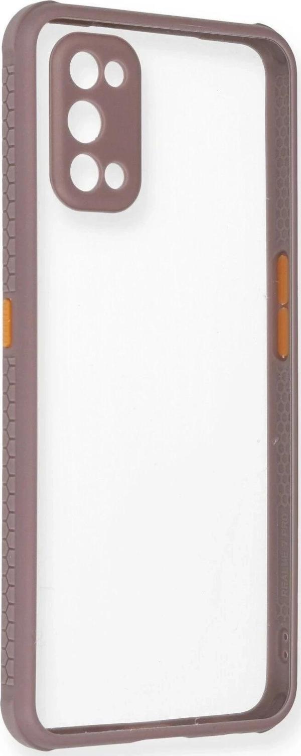 Realme 7 Pro Kılıf Miami Şeffaf Silikon - Açık Mor - Image 1