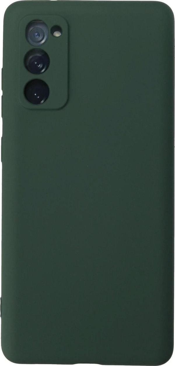 Samsung Galaxy S20 FE Kılıf Nano içi Kadife Silikon - Koyu Yeşil - Image 1