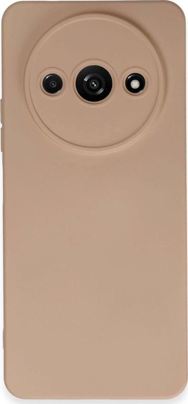Xiaomi Redmi A3 4G Kılıf Nano içi Kadife Silikon - Pudra - Image 1