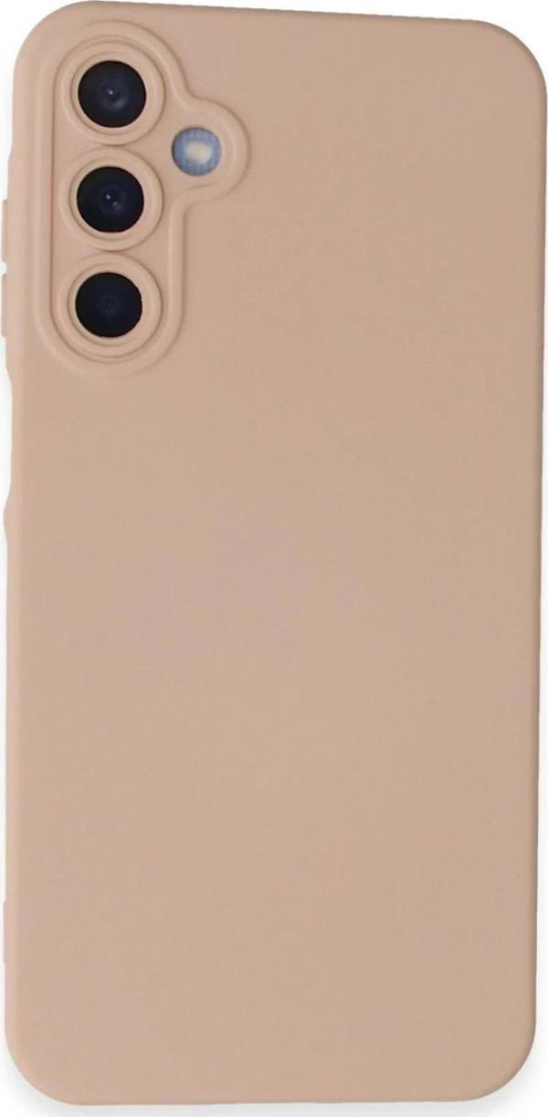 Samsung Galaxy A15 4G Kılıf Nano içi Kadife Silikon - Pudra - Image 1