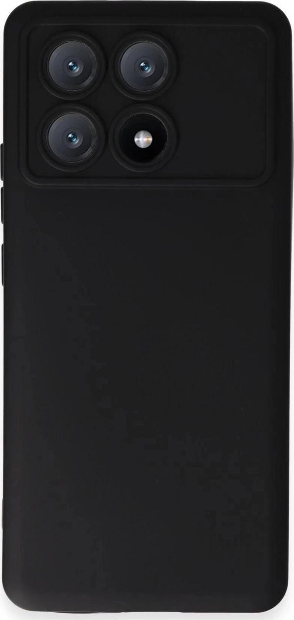Xiaomi Poco X6 Pro Kılıf Nano içi Kadife Silikon - Siyah - Image 1