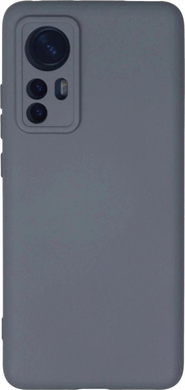 Xiaomi Mi 12 Kılıf Nano içi Kadife Silikon - Gri - Image 1