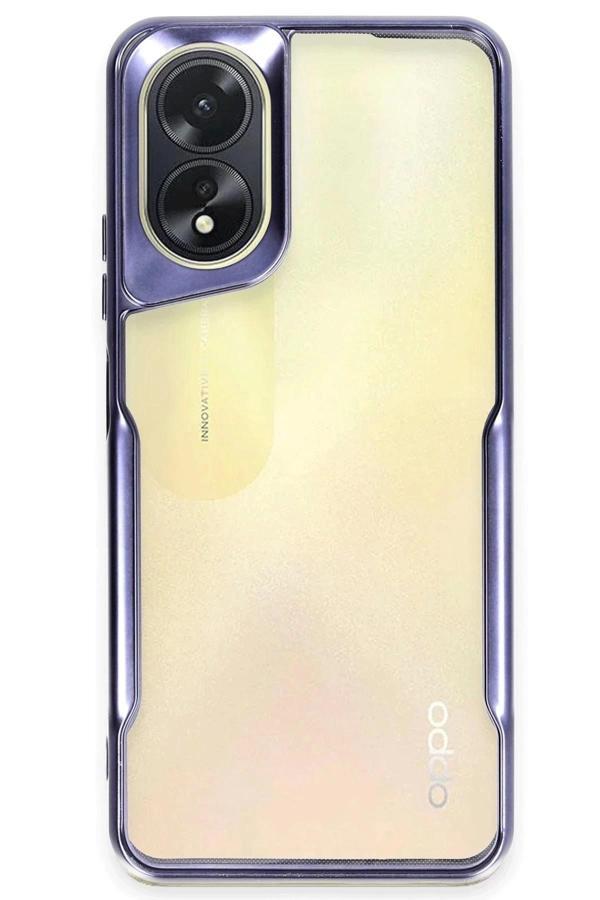 Oppo A38 Kılıf Boyi Silikon Kapak - Lacivert - Image 1