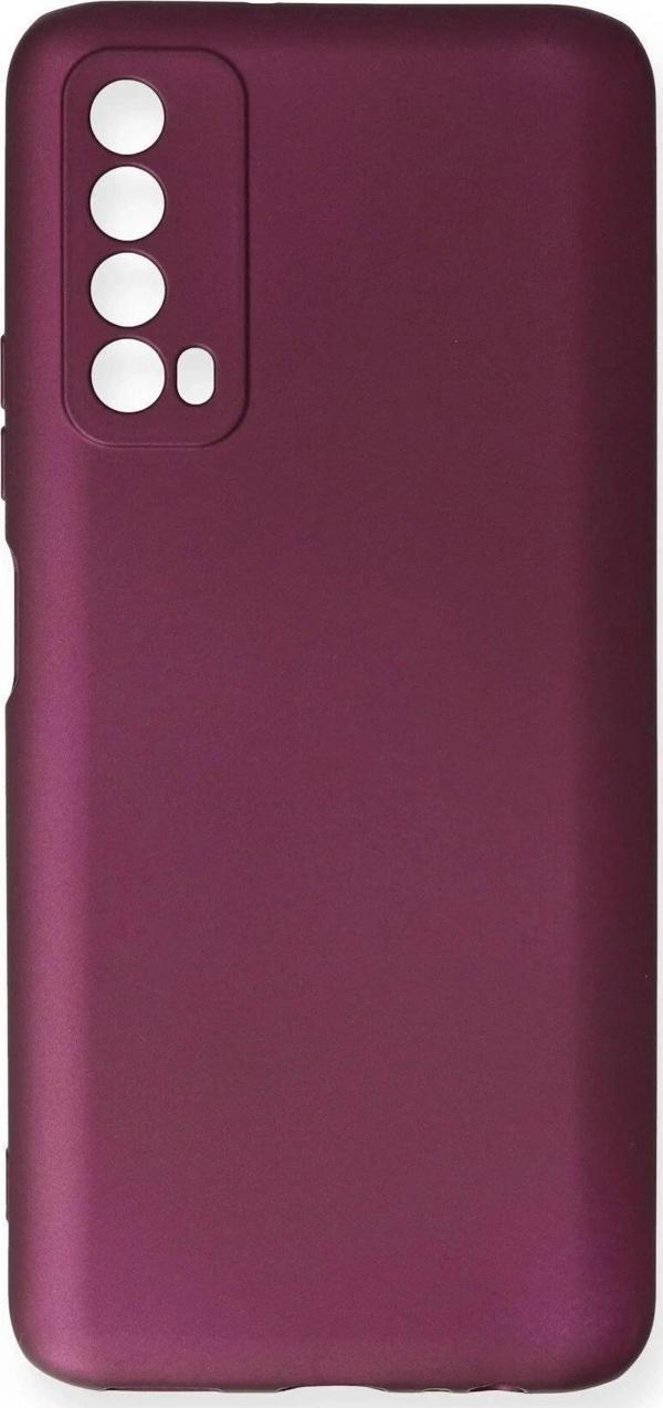 Huawei P Smart 2021 Kılıf First Silikon - Mürdüm - Image 1