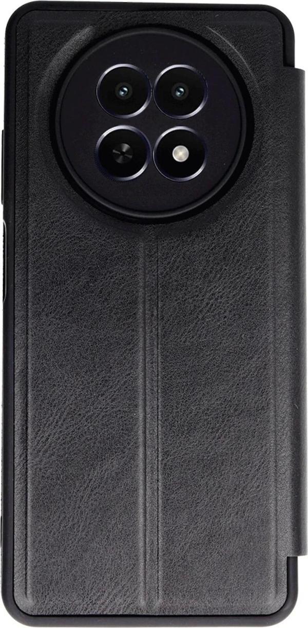 Realme 12 5G Kılıf Flip Cover - Siyah - Image 1