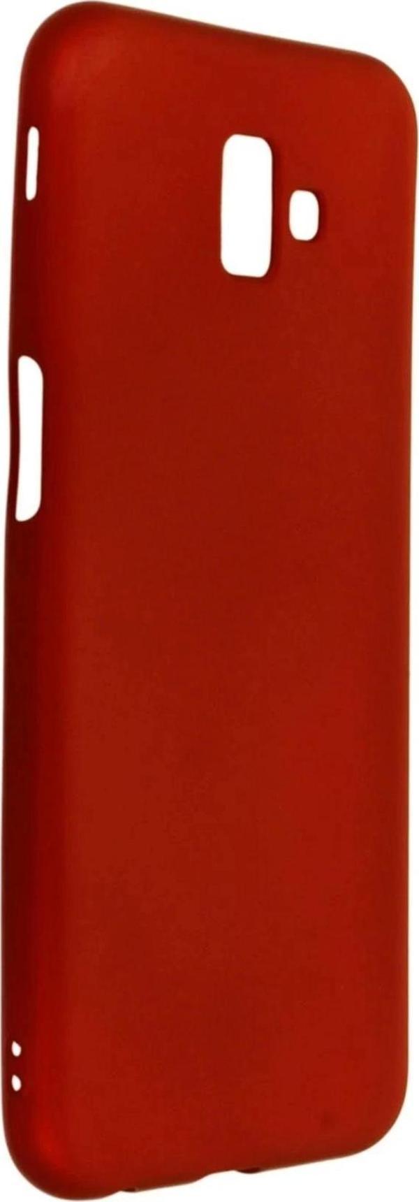 Samsung Galaxy J6 Plus Kılıf First Silikon - Bordo - Image 1