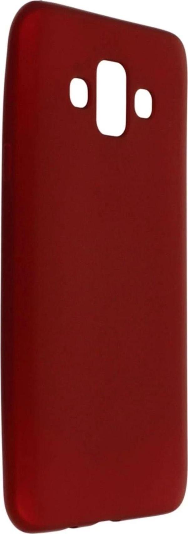 Samsung Galaxy J7 Duo Kılıf First Silikon - Bordo - Image 1