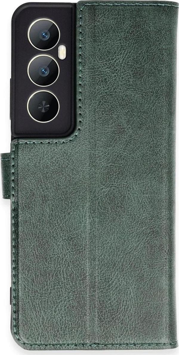 Realme C65 Kılıf Trend S Plus Kapaklı Kılıf - Yeşil - Image 1