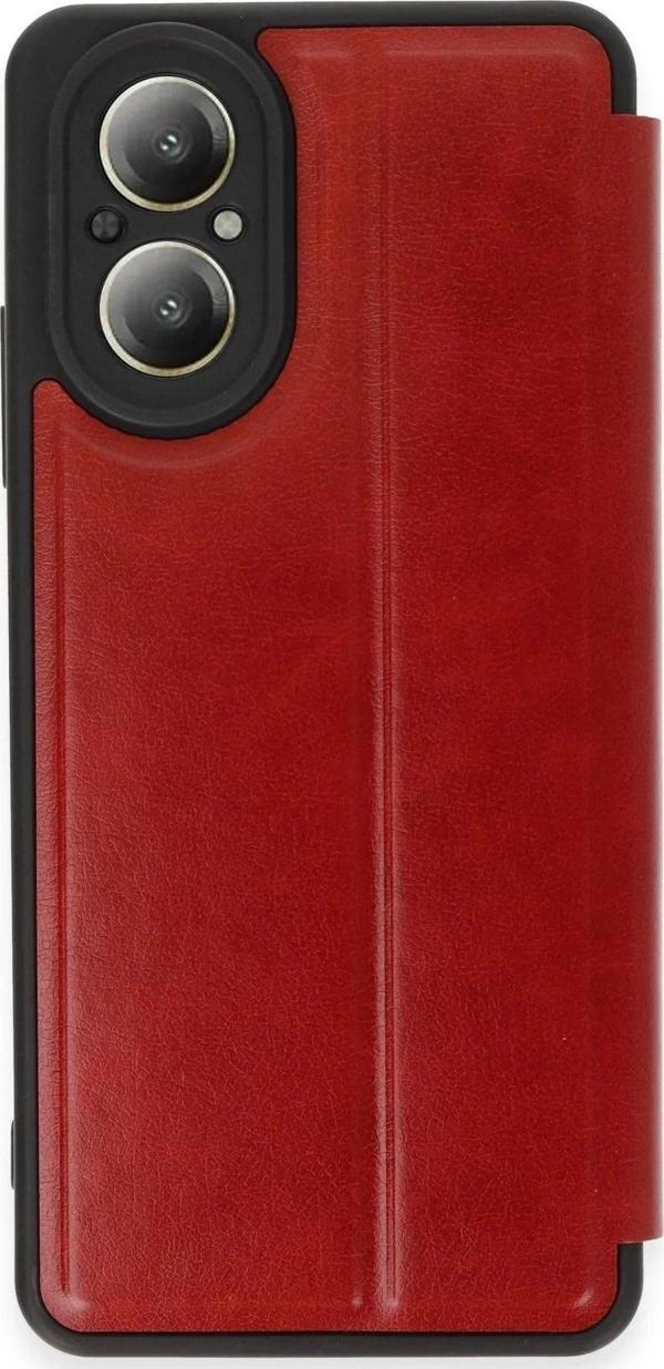 Realme 12 Lite Kılıf Flip Cover - Kırmızı - Image 1