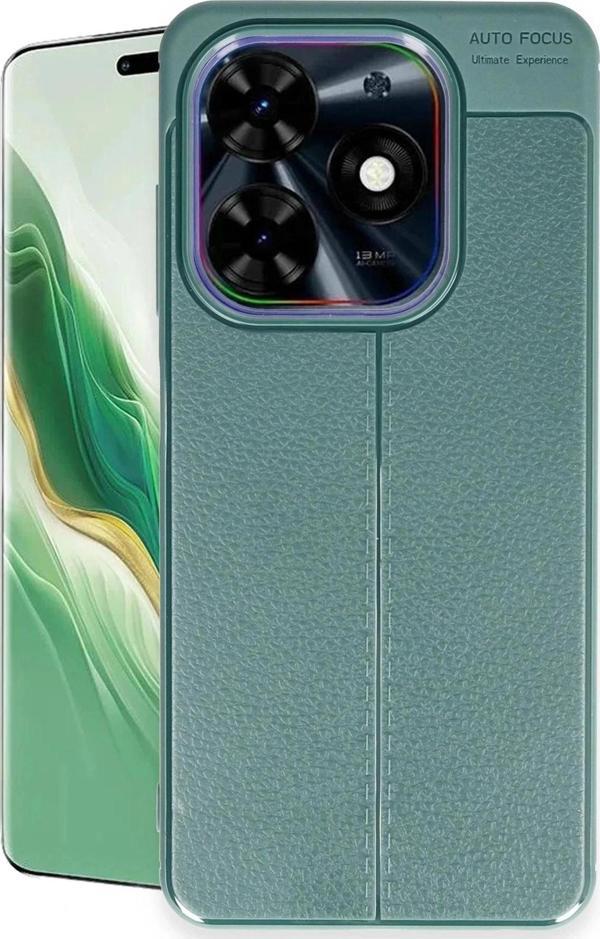 Tecno Spark 20 Pro Kılıf Auto Focus Kapak - Koyu Yeşil - Image 1