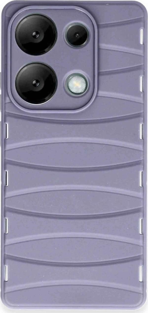 Xiaomi Redmi Note 13 Pro 4G Kılıf Bibercas Silikon Kapak - Lila - Image 1