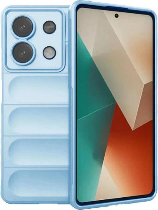 Xiaomi Poco X6 Kılıf Optimum Silikon - Sky Blue - Image 1