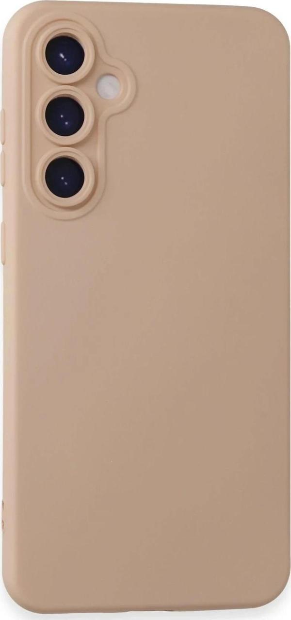 Samsung Galaxy S24 Plus Kılıf Nano içi Kadife Silikon - Pudra - Image 1