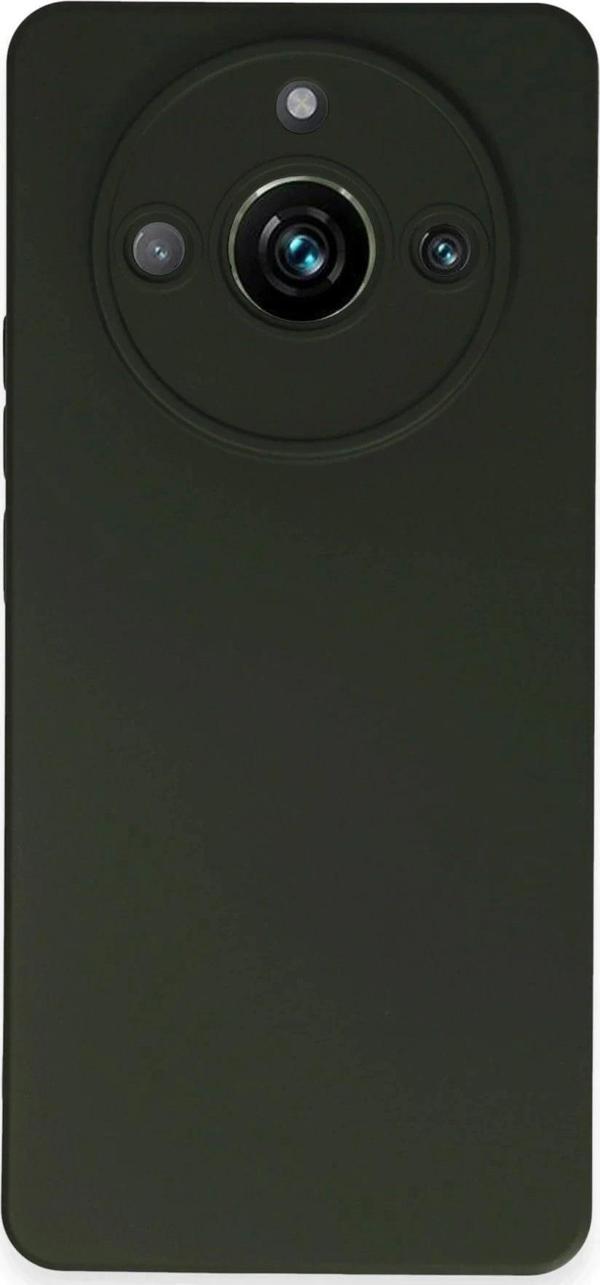 Realme 11 Pro Kılıf Nano içi Kadife Silikon - Koyu Yeşil - Image 1