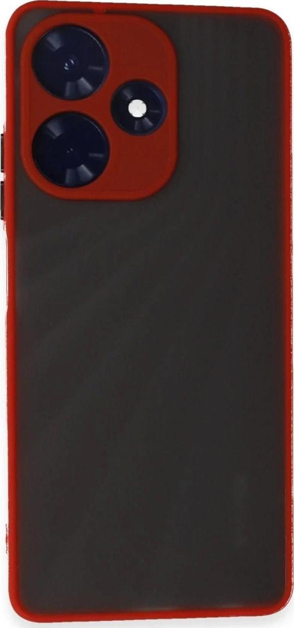 İnfinix Hot 30 4G Kılıf Montreal Silikon Kapak - Kırmızı - Image 1