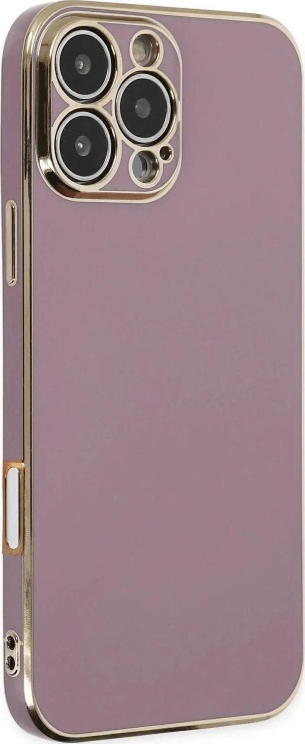 iPhone 16 Pro Max Kılıf Volet Silikon - Mor - Image 1