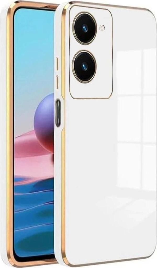 Vivo Y18 Kılıf Volet Silikon - Beyaz - Image 1