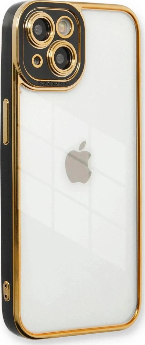 iPhone 13 Kılıf Liva Lens Silikon - Siyah - Image 1