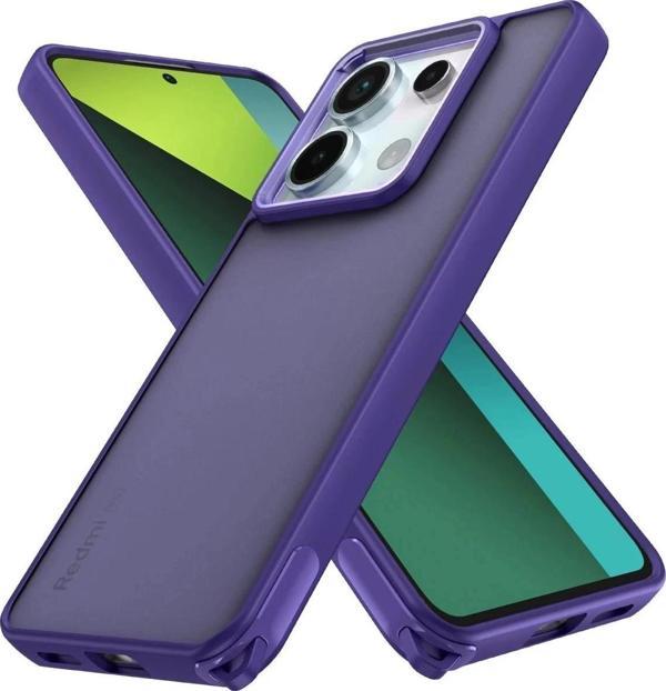 Xiaomi Redmi Note 13 Pro 5G Kılıf Elegant Kapak - Derin Mor - Image 1