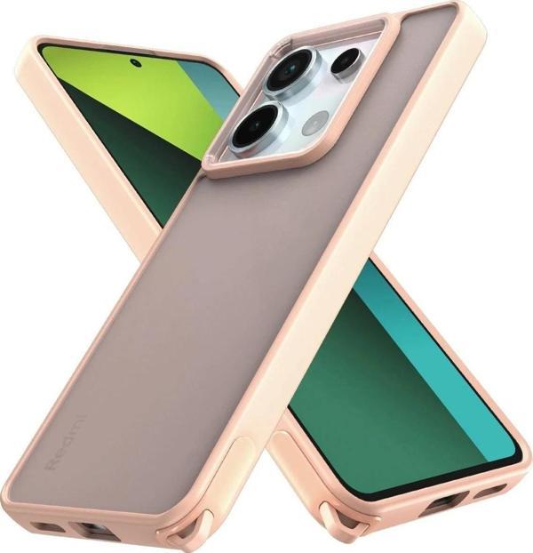 Xiaomi Redmi Note 13 Pro 5G Kılıf Elegant Kapak - Pudra - Image 1