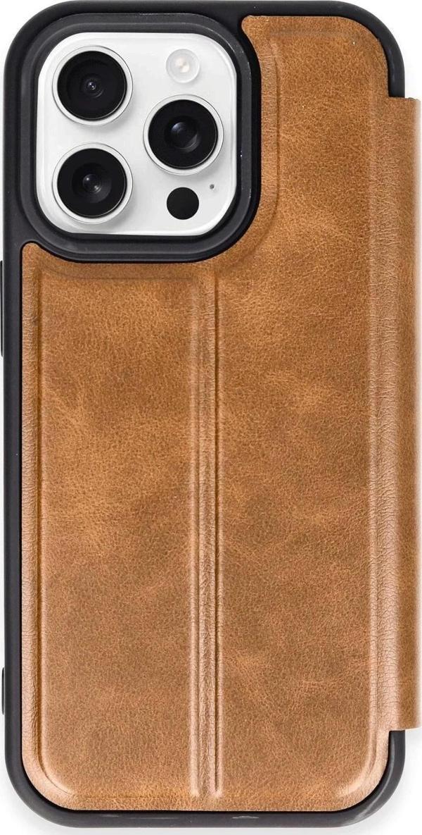iPhone 14 Pro Kılıf Flip Cover - Taba - Image 1