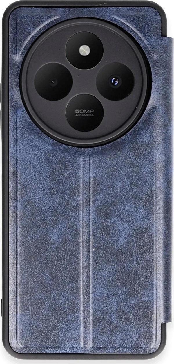 Xiaomi Redmi 14C Kılıf Flip Cover - Lacivert - Image 1