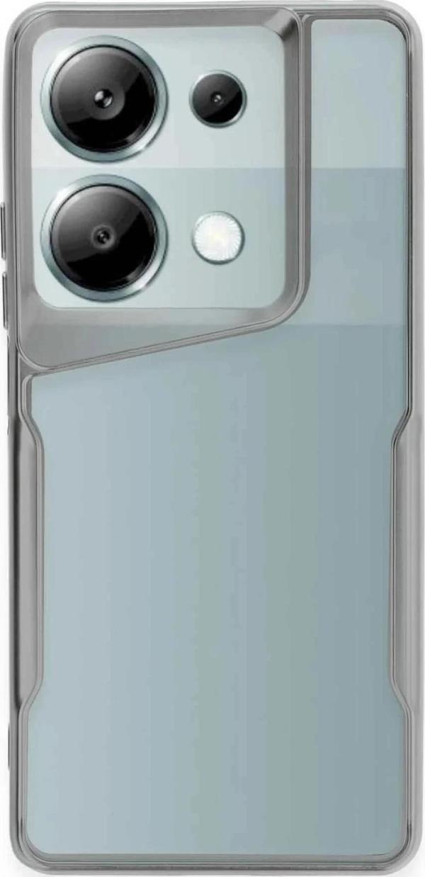 Xiaomi Redmi Note 13 Pro 5G Kılıf Boyi Silikon Kapak - Gümüş - Image 1