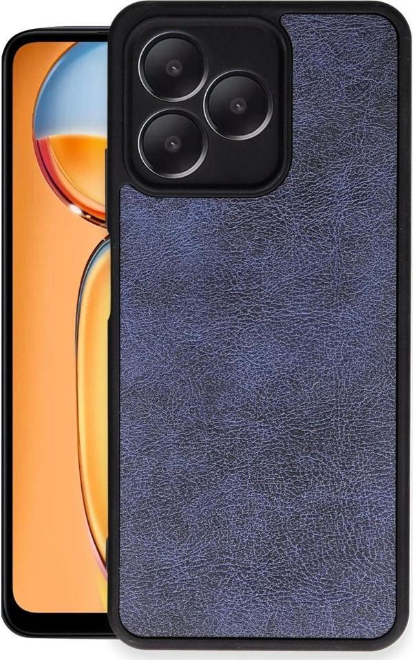 Realme Note 50 4G Kılıf Aras Deri Kapak - Lacivert - Image 1