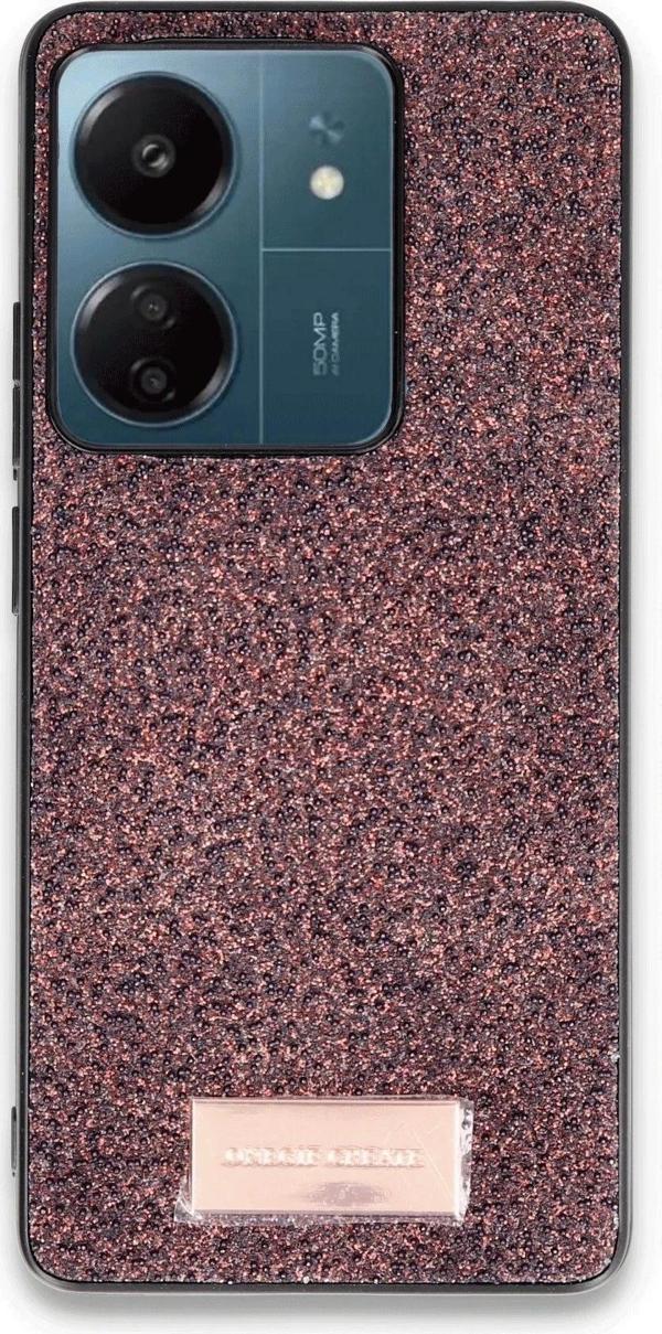 Onegif Xiaomi Redmi 13C Bright Simli Kapak - Derin Mor - Image 1