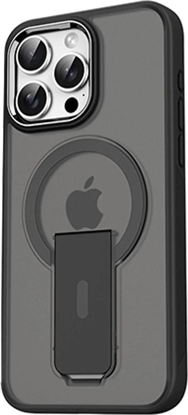 iPhone 14 Pro Max Tork Magsafe Standlı Kapak - Siyah - Image 1