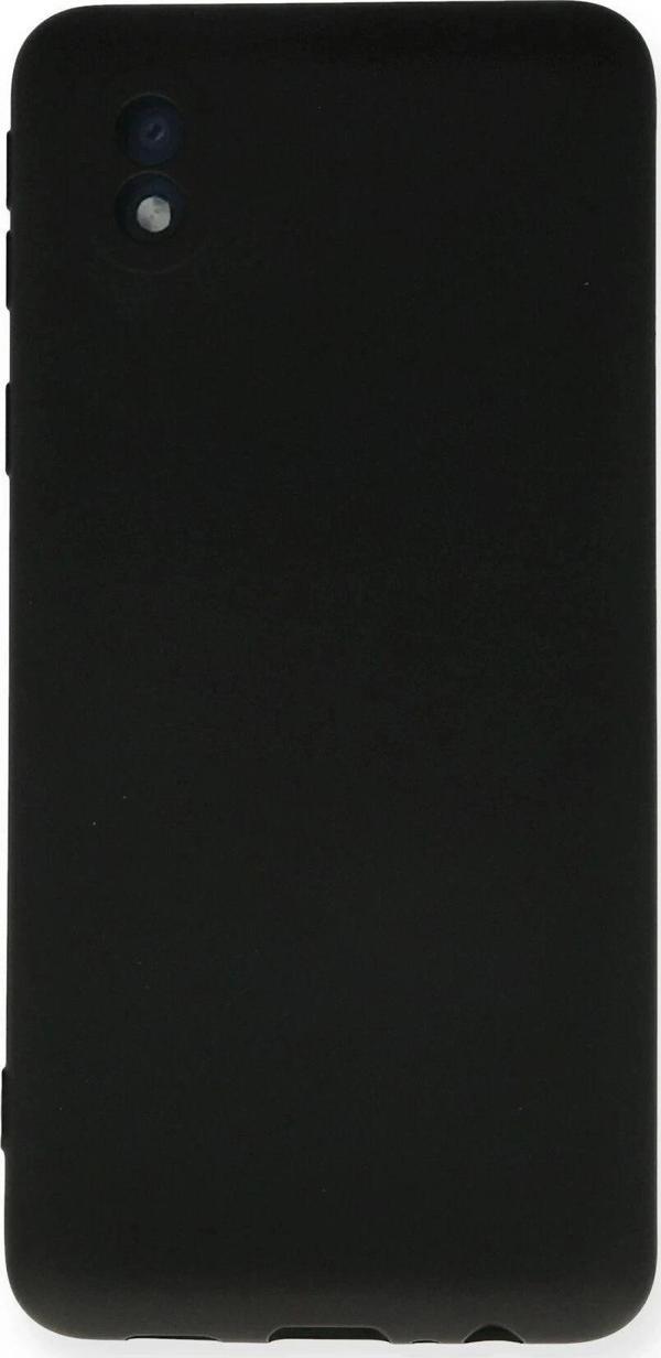 Samsung Galaxy A01 Core Kılıf Nano içi Kadife Silikon - Siyah - Image 1