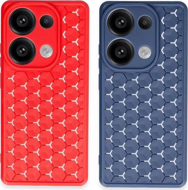 Xiaomi Redmi Note 13 Pro 5G Kılıf Petek Silikon Kapak - Siyah - Image 1