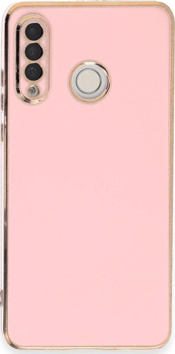 Huawei P30 Lite Kılıf Volet Silikon - Pembe - Image 1