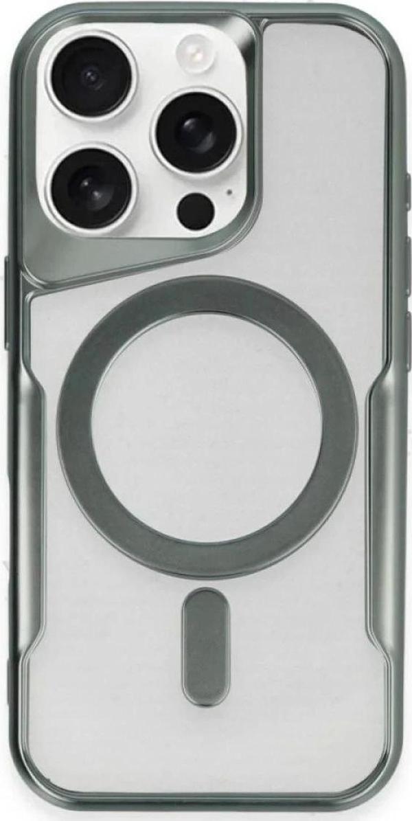 iPhone 12 Kılıf Boyi Magsafe Silikon Kapak - Yeşil - Image 1