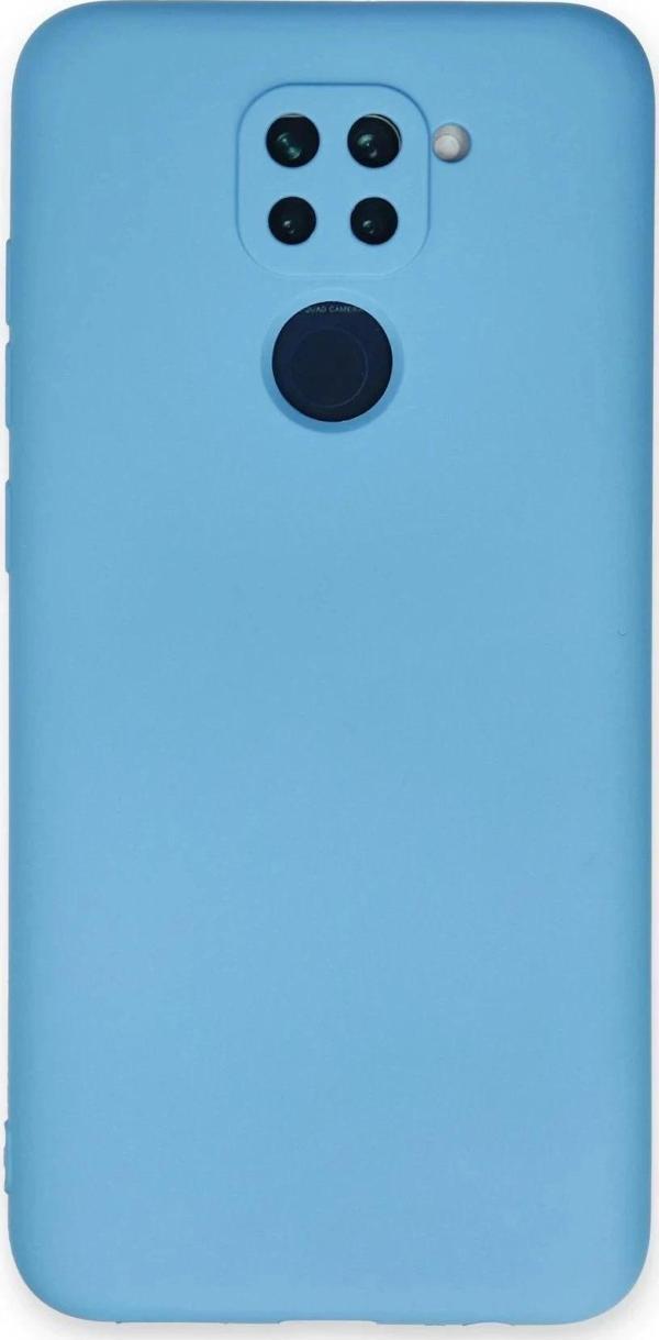 Xiaomi Redmi Note 9 Kılıf Nano içi Kadife Silikon - Mavi - Image 1