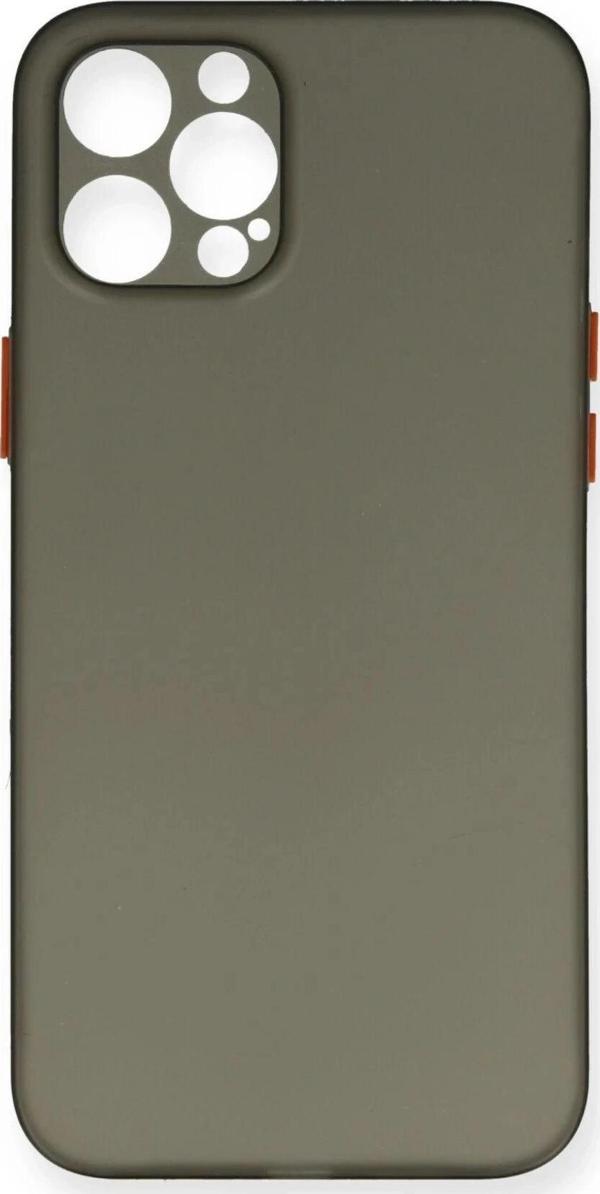 iPhone 12 Pro Max Kılıf PP Ultra İnce Kapak - Gri - Image 1