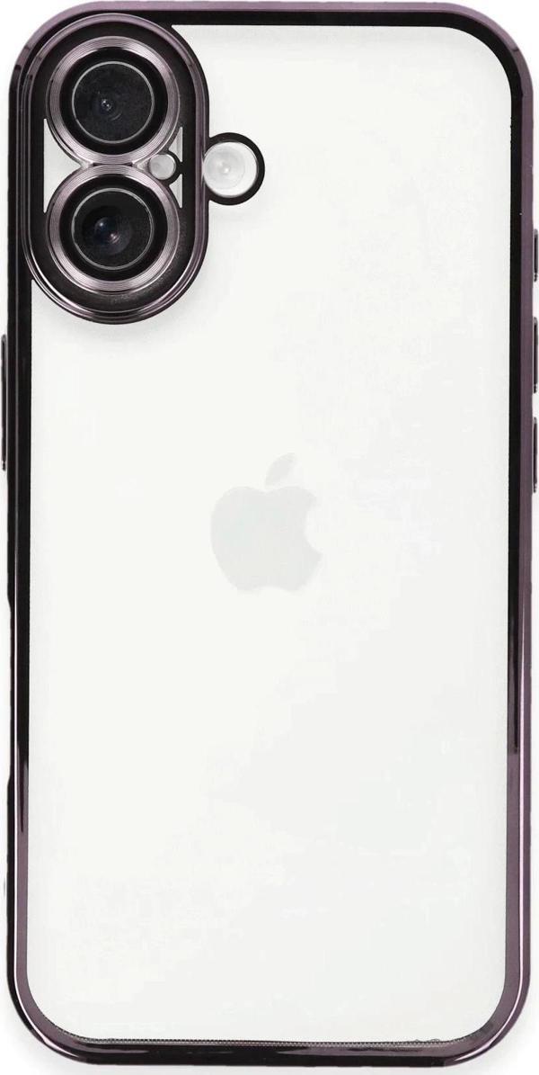 iPhone 16 Plus Kılıf Razer Lensli Silikon - Mor - Image 1