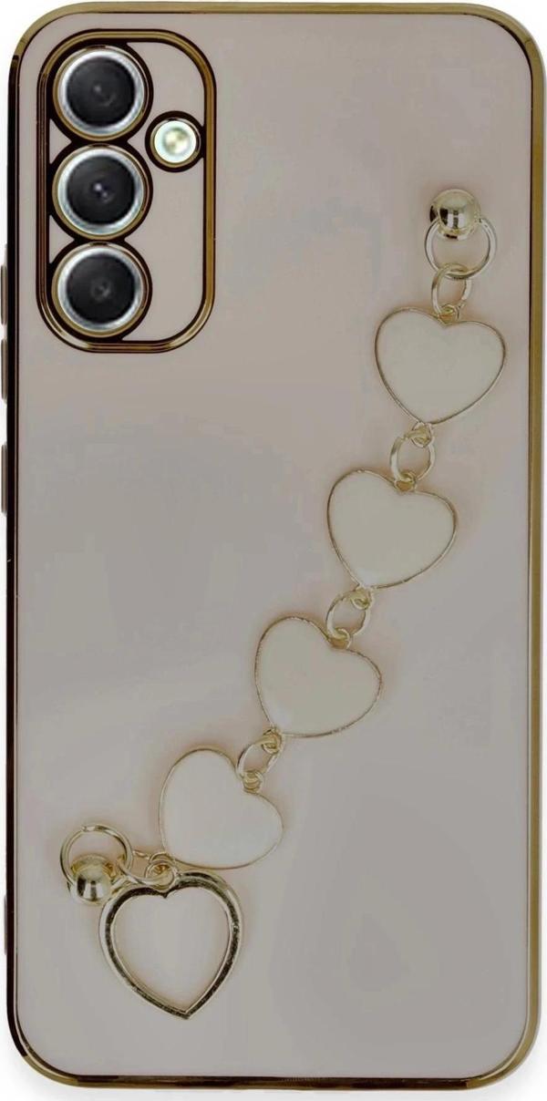 Samsung Galaxy A34 5G Kılıf Esila Silikon - Pudra - Image 1