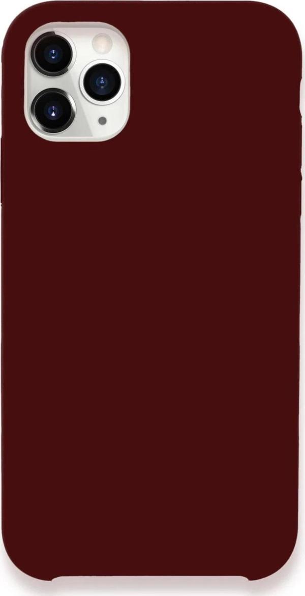 iPhone 11 Pro Max Kılıf Lansman Legant Silikon - Bordo - Image 1